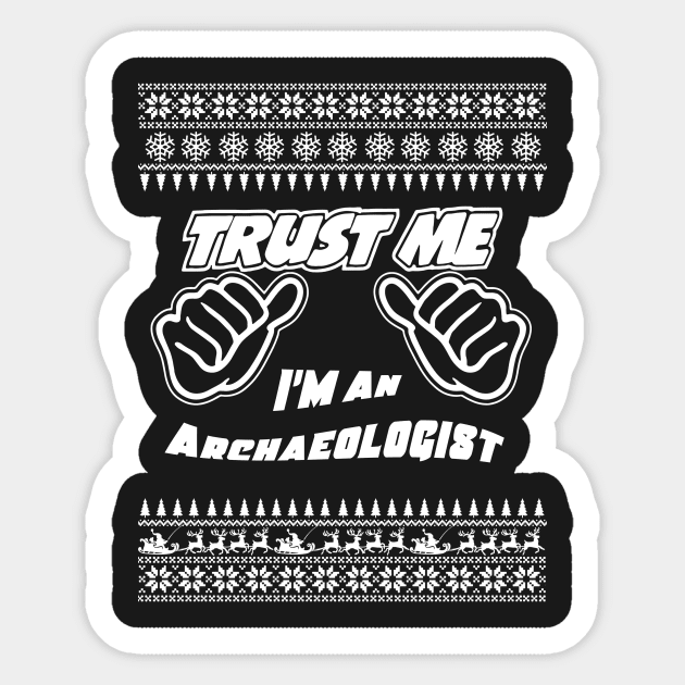 Trust me, i’m an ARCHAEOLOGIST – Merry Christmas Sticker by irenaalison